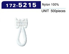 172-5215 Button Loop Woolly Nylon Type Medium (500 Pieces)[Button Loop Frog Button] DARIN