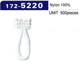 172-5220 Button Loop Woolly Nylon Type Large (500 Pieces)[Button Loop Frog Button] DARIN