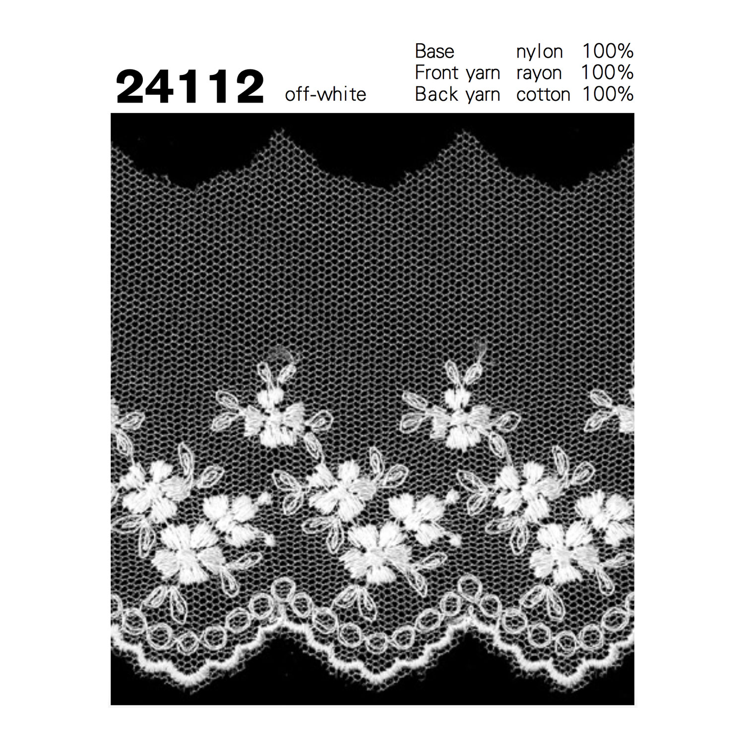 24112 Tulle Lace Kyowa Lace