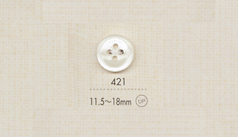 421 DAIYA BUTTONS 4-hole Polyester Button DAIYA BUTTON(DAIYA BUTTON)