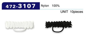472-3107 Button Loop Braid Type Horizontal 22mm (10 Pieces)[Button Loop Frog Button] DARIN