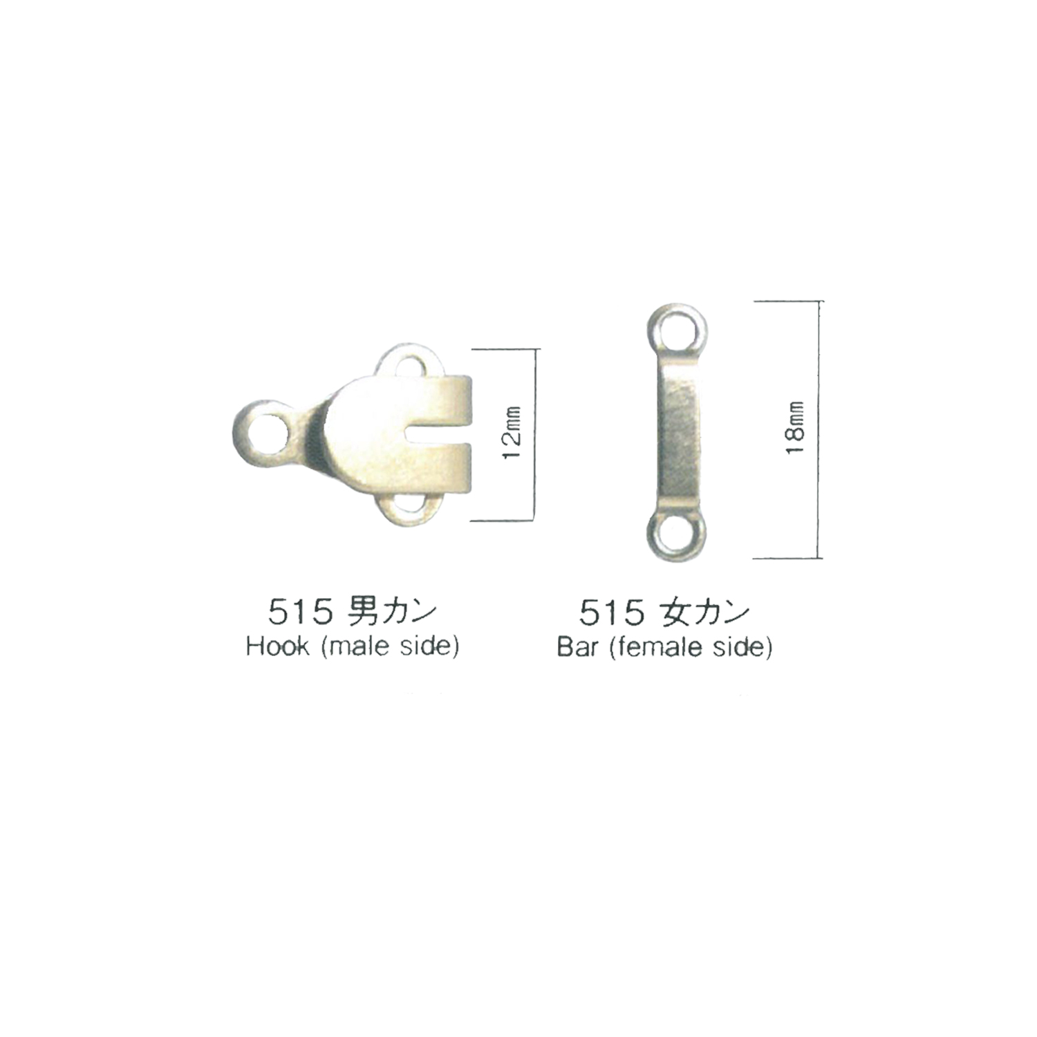 515K Front Hook (Hook And Eye Closure) * Needle Detector Compatible Morito (MORITO)