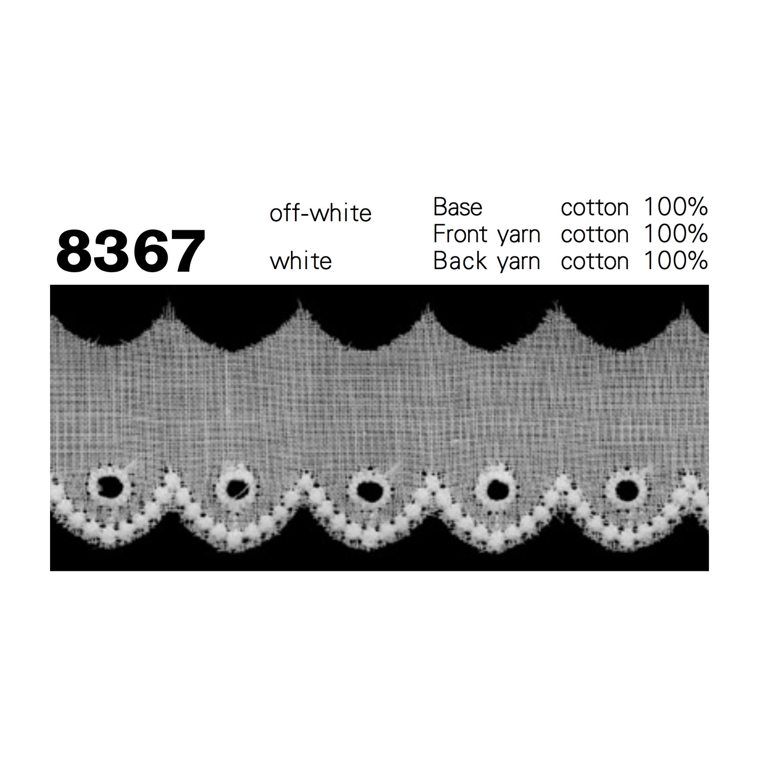 8367 Cotton Fine Lace Kyowa Lace