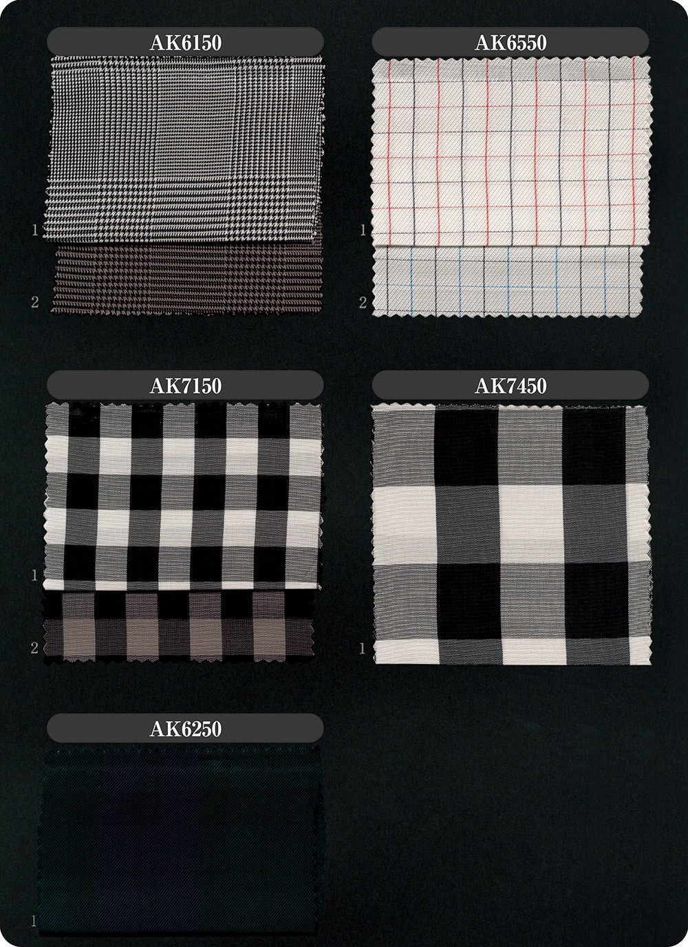 AK6150 LOISOR Yarn-dyed Cupra Glen Check Sleeve Lining L-top(LOISIR)