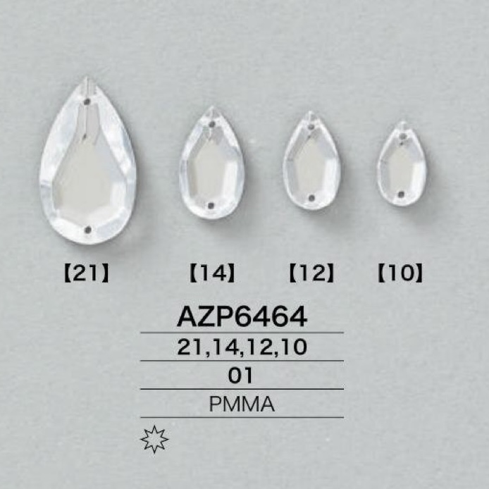 AZP6464 Acrylic Resin Sewing Parts[Other Miscellaneous Goods] IRIS