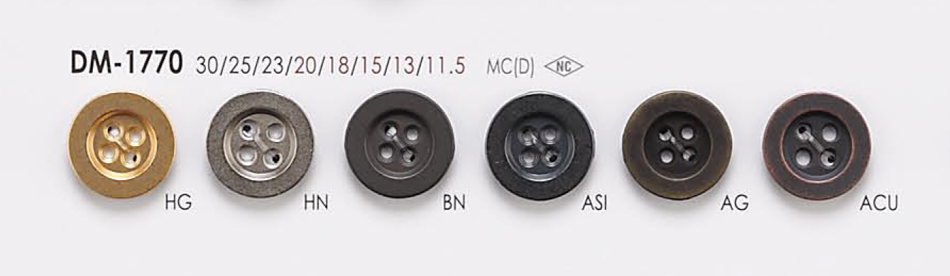 DM1770 4-hole Metal Button For Jackets And Suits IRIS