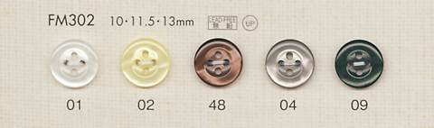 FM302 DAIYA BUTTONS Shell-like Polyester Button DAIYA BUTTON(DAIYA BUTTON)