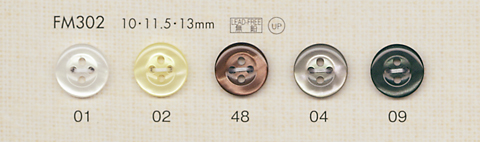 FM302 DAIYA BUTTONS Shell-like Polyester Button DAIYA BUTTON