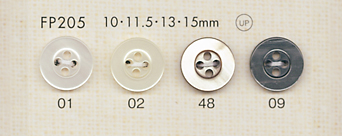 FP205 DAIYA BUTTONS Shell-like Polyester Button DAIYA BUTTON