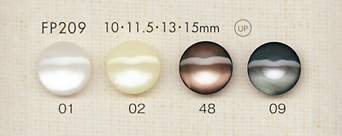 FP209 DAIYA BUTTONS Shell-like Polyester Button DAIYA BUTTON