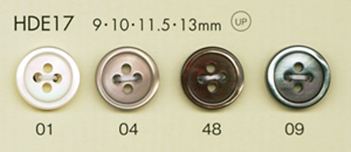 HDE17 DAIYA BUTTONS Impact Resistant HYPER DURABLE "" Series Shell-like Polyester Button "" DAIYA BUTTON