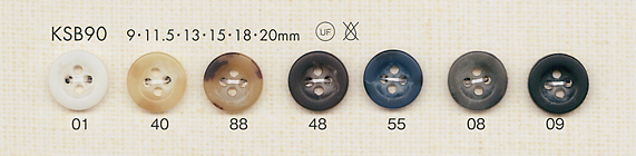 KSB90 Elegant 4-hole Polyester Button DAIYA BUTTON