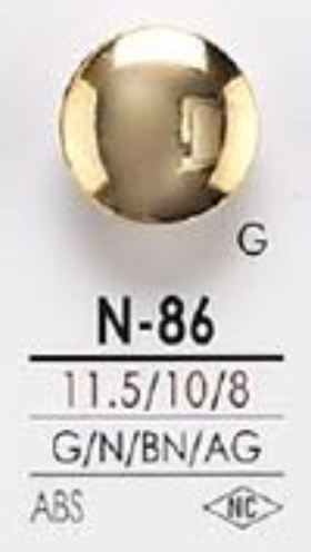 N86 ABS Resin Metal Button