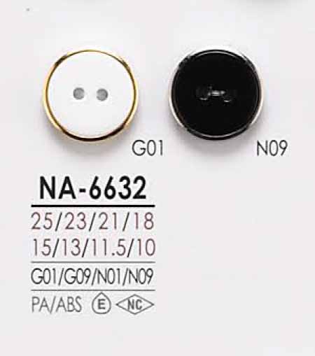 NA6632 Two-hole Cap And Close Post Button For Dyeing IRIS