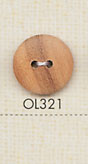 OL321 Natural Material Wood 2 Hole Button DAIYA BUTTON(DAIYA BUTTON)