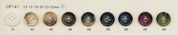 OP141 Buffalo-like 4-hole Polyester Button DAIYA BUTTON