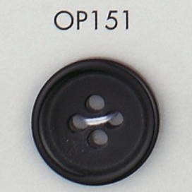 OP151 Polyester Resin Bordered 4-hole Button DAIYA BUTTON(DAIYA BUTTON)