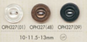 OPH327 2 Hole Bordered Button DAIYA BUTTON