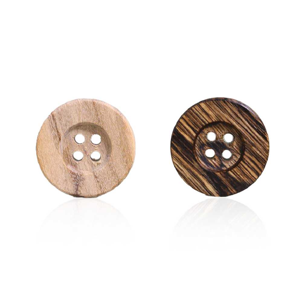 OW7500 Wooden 4-hole Button IRIS