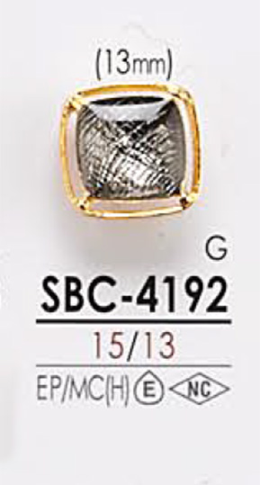 SBC4192 Metal Button For Dyeing IRIS