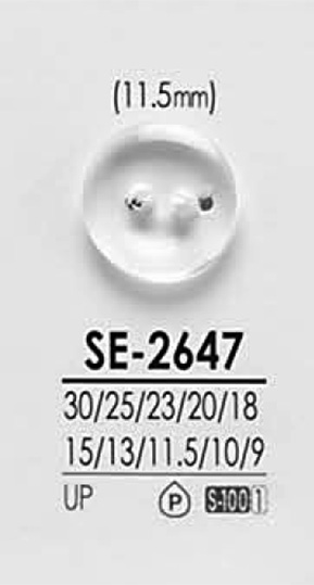 SE2647 Transparent Shirt Button IRIS