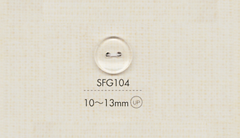 SFG104 DAIYA BUTTONS Double Hole Clear Button DAIYA BUTTON