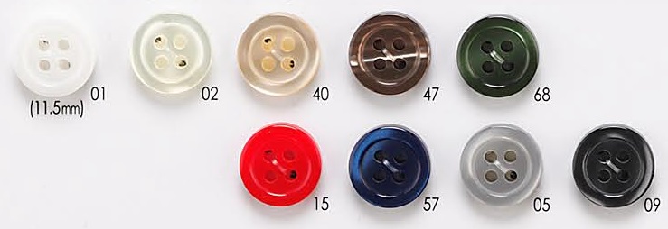 VSO9001 Polyester Resin 4-hole Button IRIS