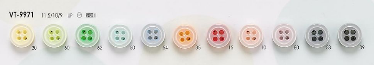 VT9971 Colorful Buttons For Shirts, Polo Shirts And Light Clothing IRIS