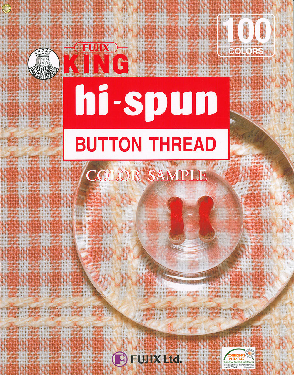 FUJIX-SAMPLE-12 Hi-spun BOTTON THREAD[Sample Book] FUJIX