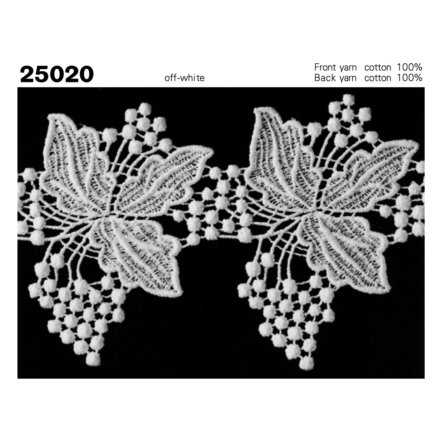 25020 Chemical Lace Narrow Width Kyowa Lace