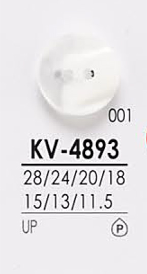 KV4893 Shirt Button For Dyeing IRIS
