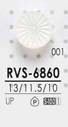 RVS6860 Polyester Button For Dyeing IRIS