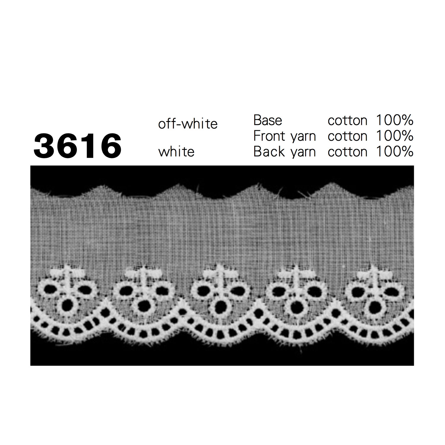 3616 Cotton Fine Lace Kyowa Lace