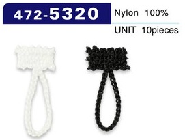 472-5320 Button Loop Chain Cord Type Overall Length 30 Mm (10 Pieces)[Button Loop Frog Button]