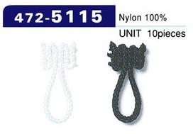 472-5115 Button Loop Braid Type Total Length 23mm (10 Pieces)[Button Loop Frog Button] DARIN