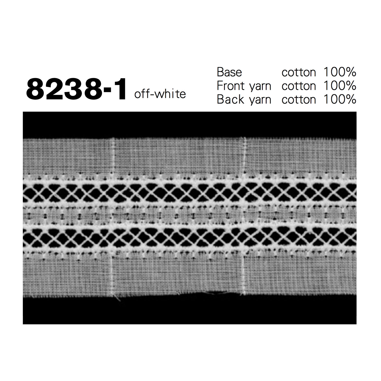 8238-1 Cotton Fine Lace Kyowa Lace