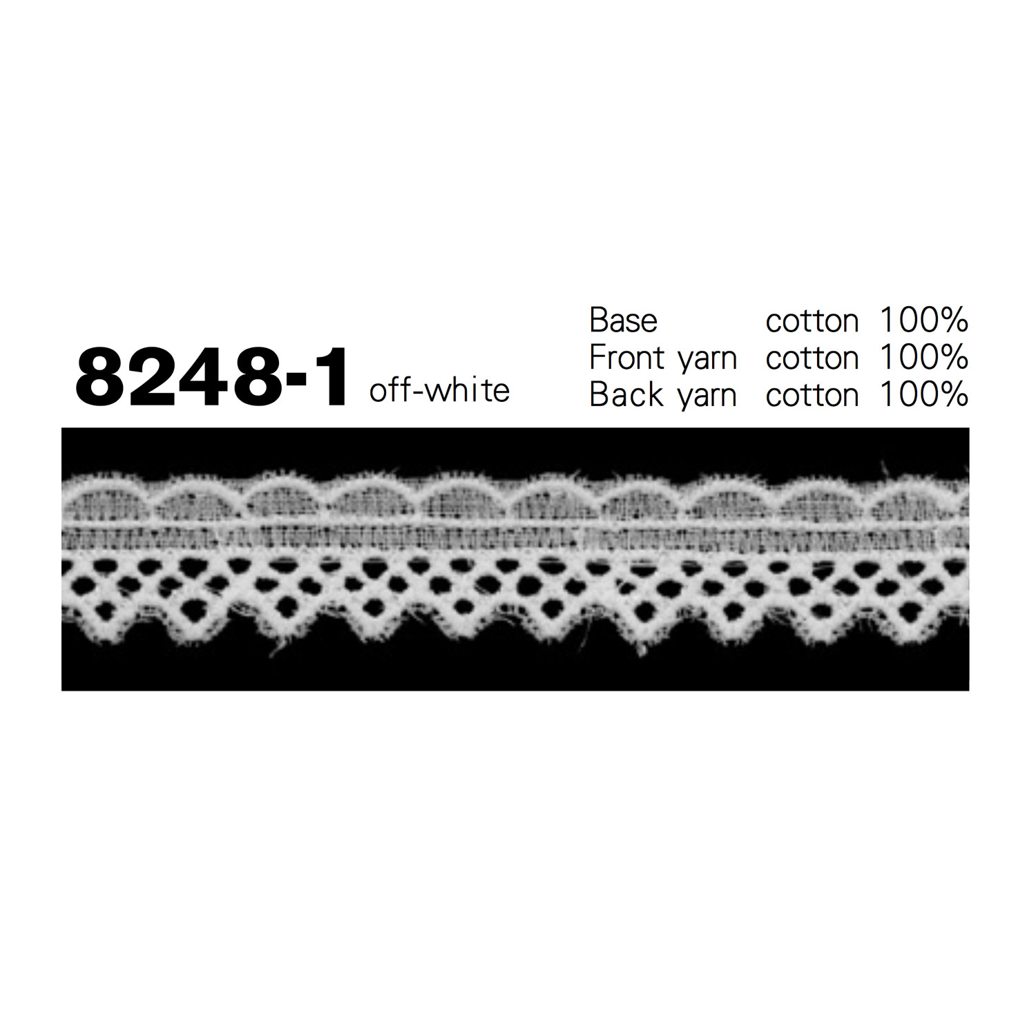 8248-1 Cotton Fine Lace Kyowa Lace