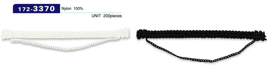 172-3370 Button Loop Chain Cord Type Horizontal 85mm (200 Pieces)[Button Loop Frog Button] DARIN
