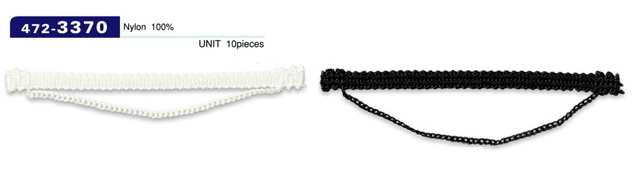 472-3370 Button Loop Chain Cord Type Horizontal 85mm (10 Pieces)[Button Loop Frog Button] DARIN