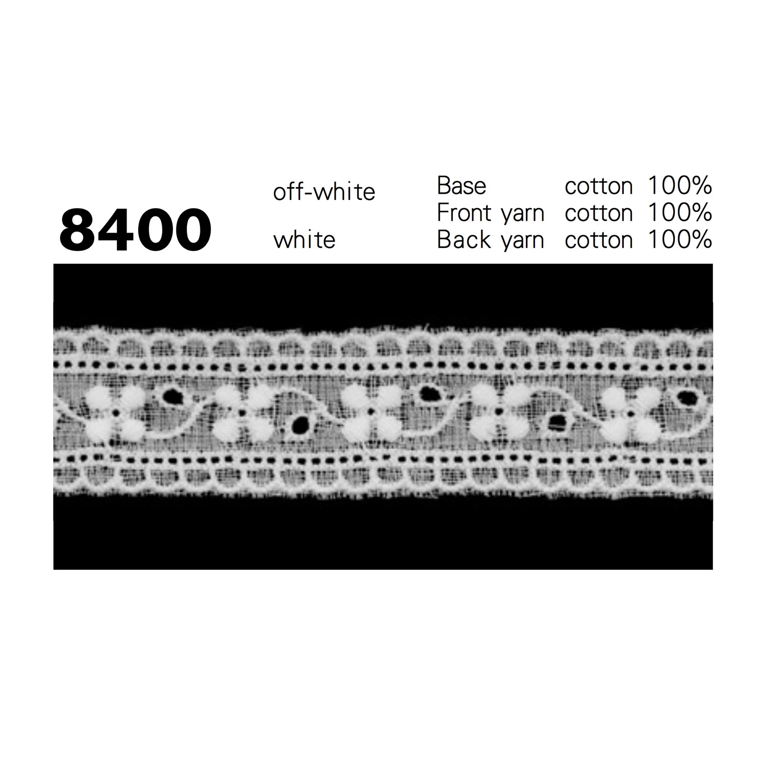 8400 Cotton Fine Lace Kyowa Lace