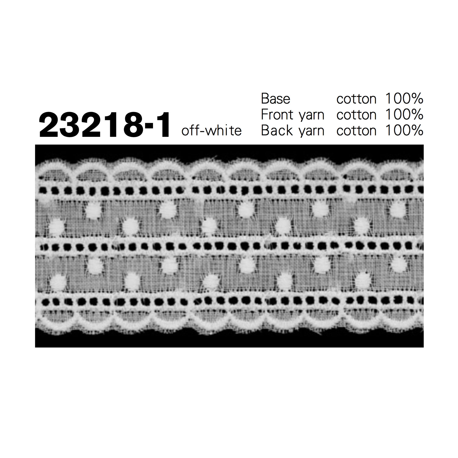 23218-1 Cotton Fine Lace Kyowa Lace