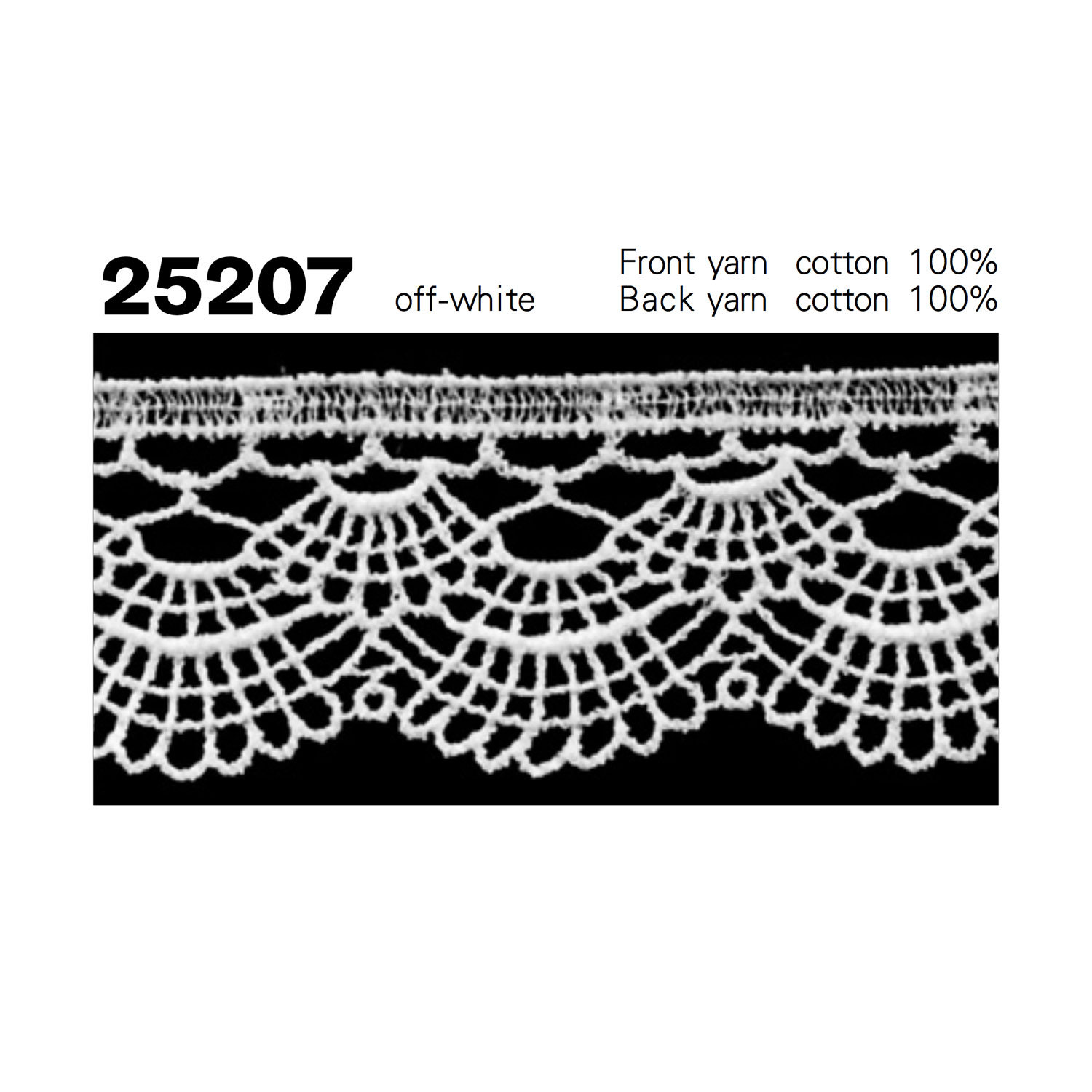 25207 Narrow Width Chemical Lace Kyowa Lace