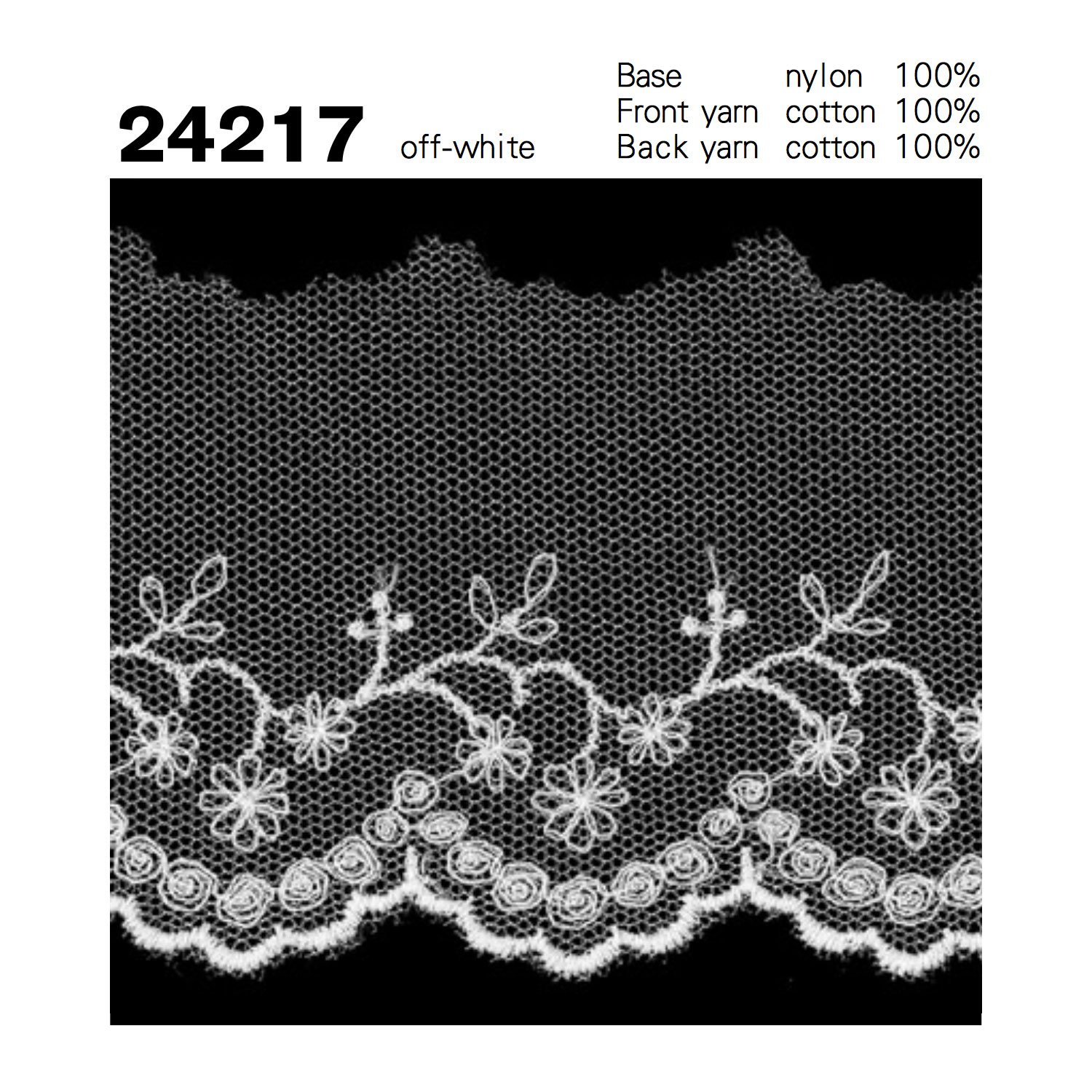 24217 Tulle Lace Kyowa Lace