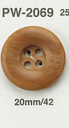 PW2069 Wood Grain Button IRIS