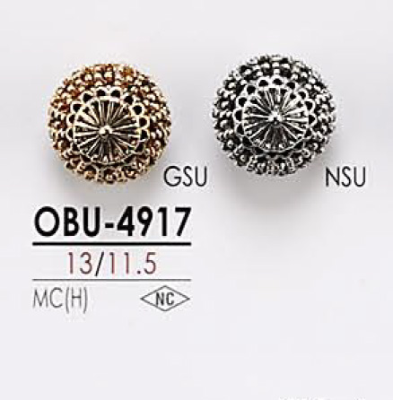 OBU4917 Metal Button IRIS