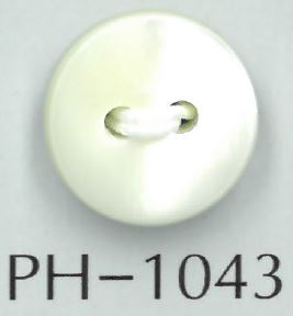 PH1043 2 Holes 3mm Thick Flat Shell Button Sakamoto Saji Shoten