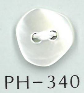 PH340 2 Hole Baroque Shell Button Sakamoto Saji Shoten