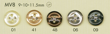 MV8 DAIYA BUTTONS Shell-like Polyester Button DAIYA BUTTON