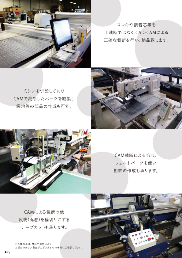 KK Cutting Secondary Processing CAD CAM Fusible Interlining Areas Pocket Lining[Product Processing / Sewing / Secondary Processing] Okura Shoji