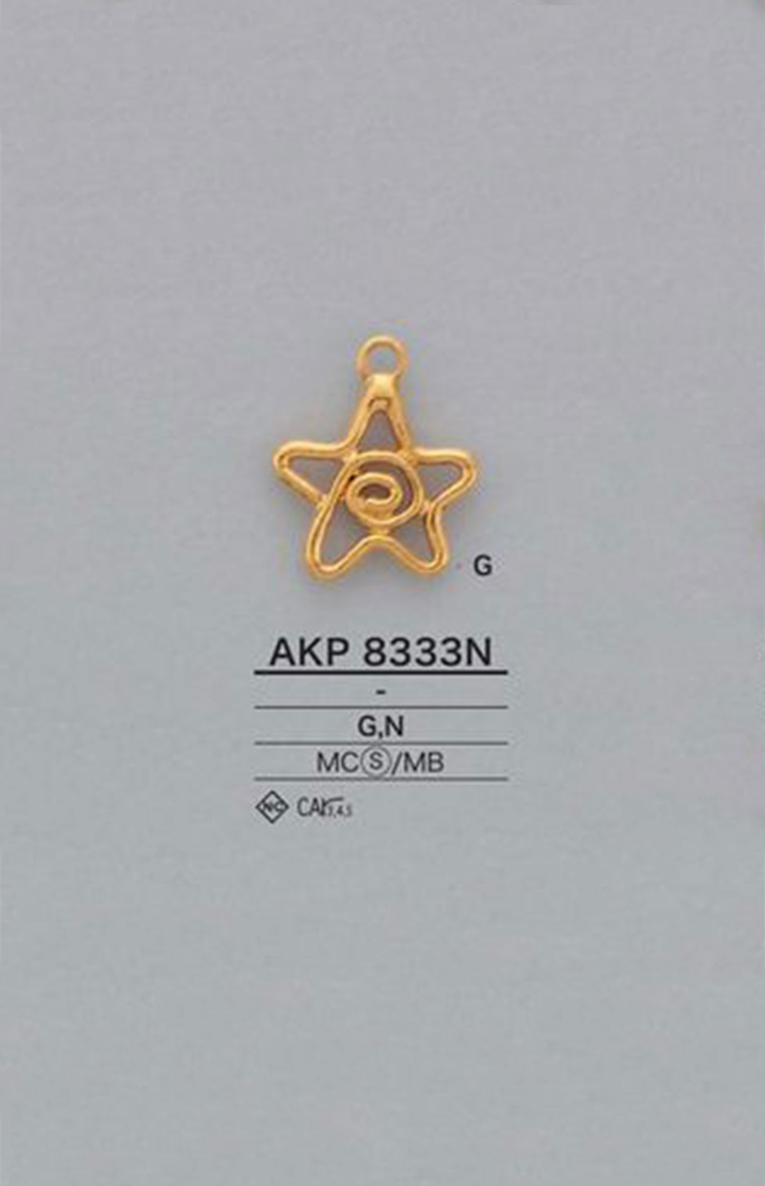 AKP8333N Star Zipper Point (Pull Tab) IRIS